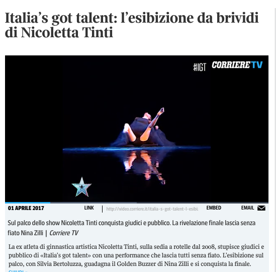 nicoletta tinti silvia bertoluzza su Corriere TV del 01/04/20175