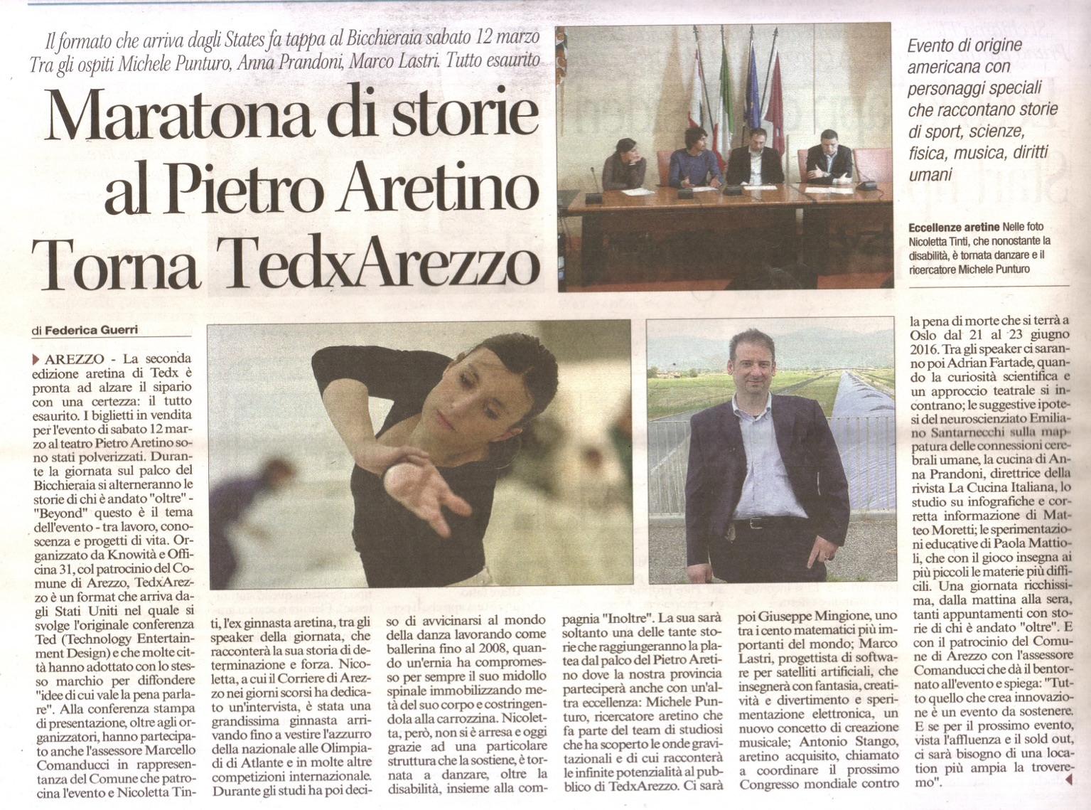 compagnia inoltre il Corriere di Arezzo